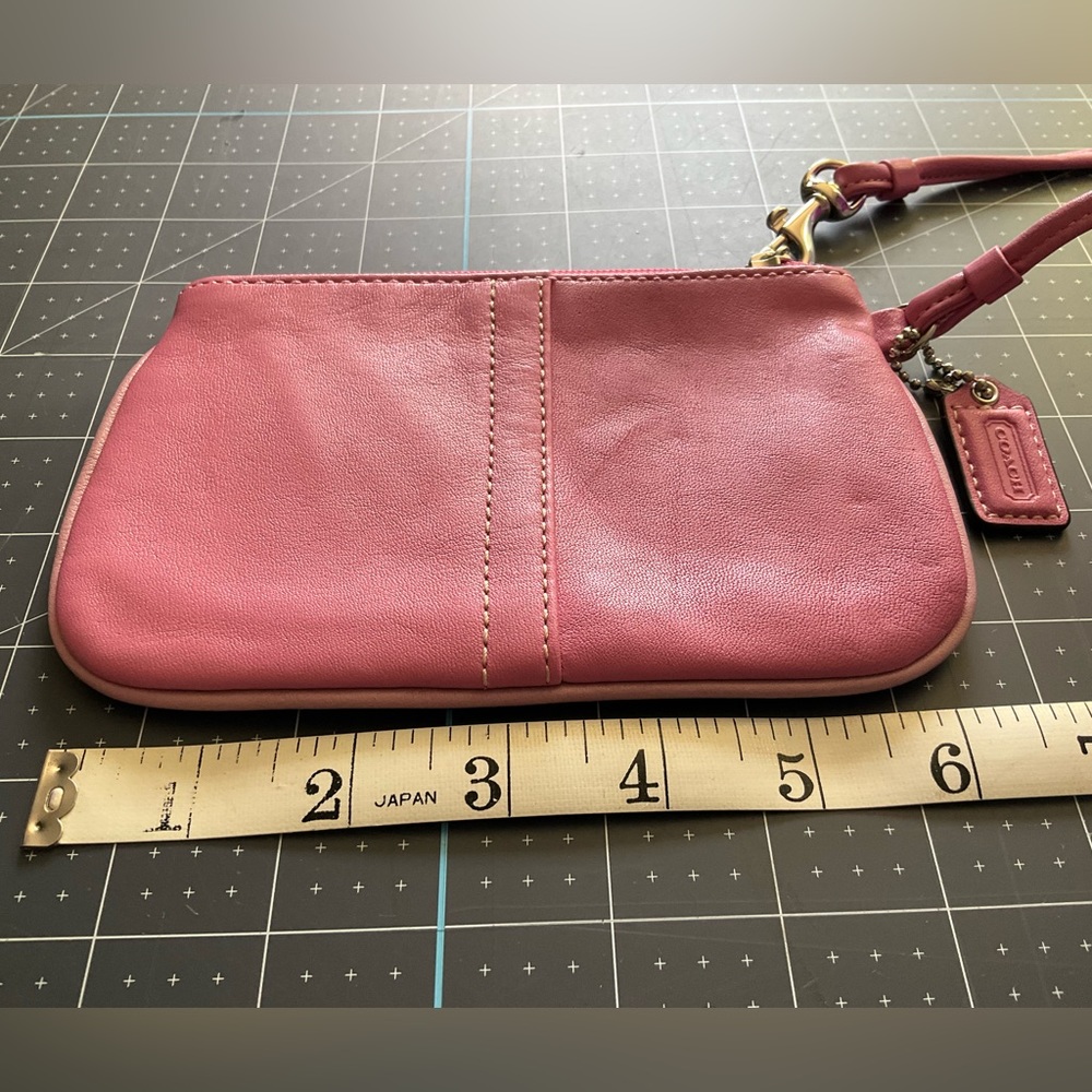 Pink Coach wristlet